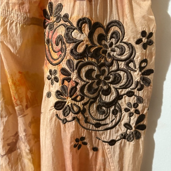 FP Movement by Free People Peach Floral Jumpsuit with Embroidered design. Small - Picture 11 of 14
